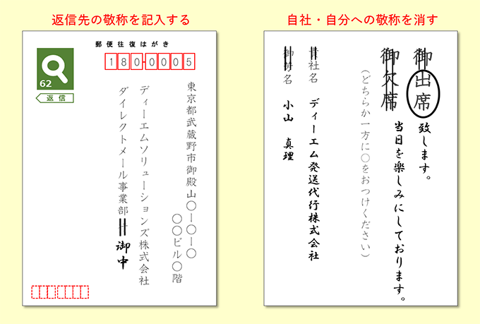 往復ハガキの書き方 送り方やマナーについて セルマーケ